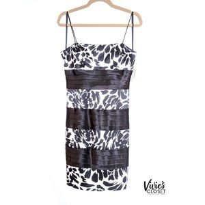 Dressbarn Black and White Cocktail Dress Sz8